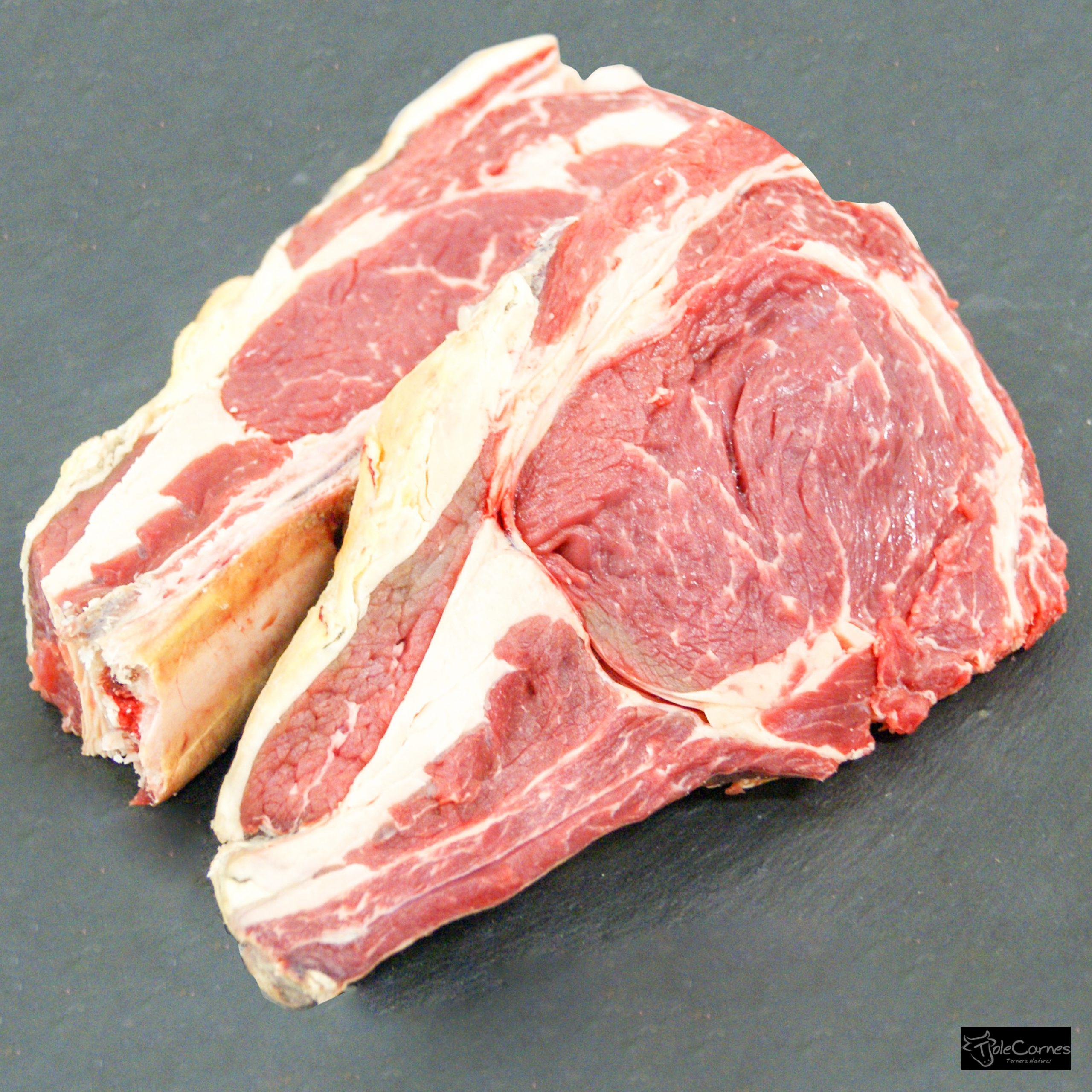 Comprar carne a la piedra de vaca madurada (1 kg aprox) online de Tolecarnes